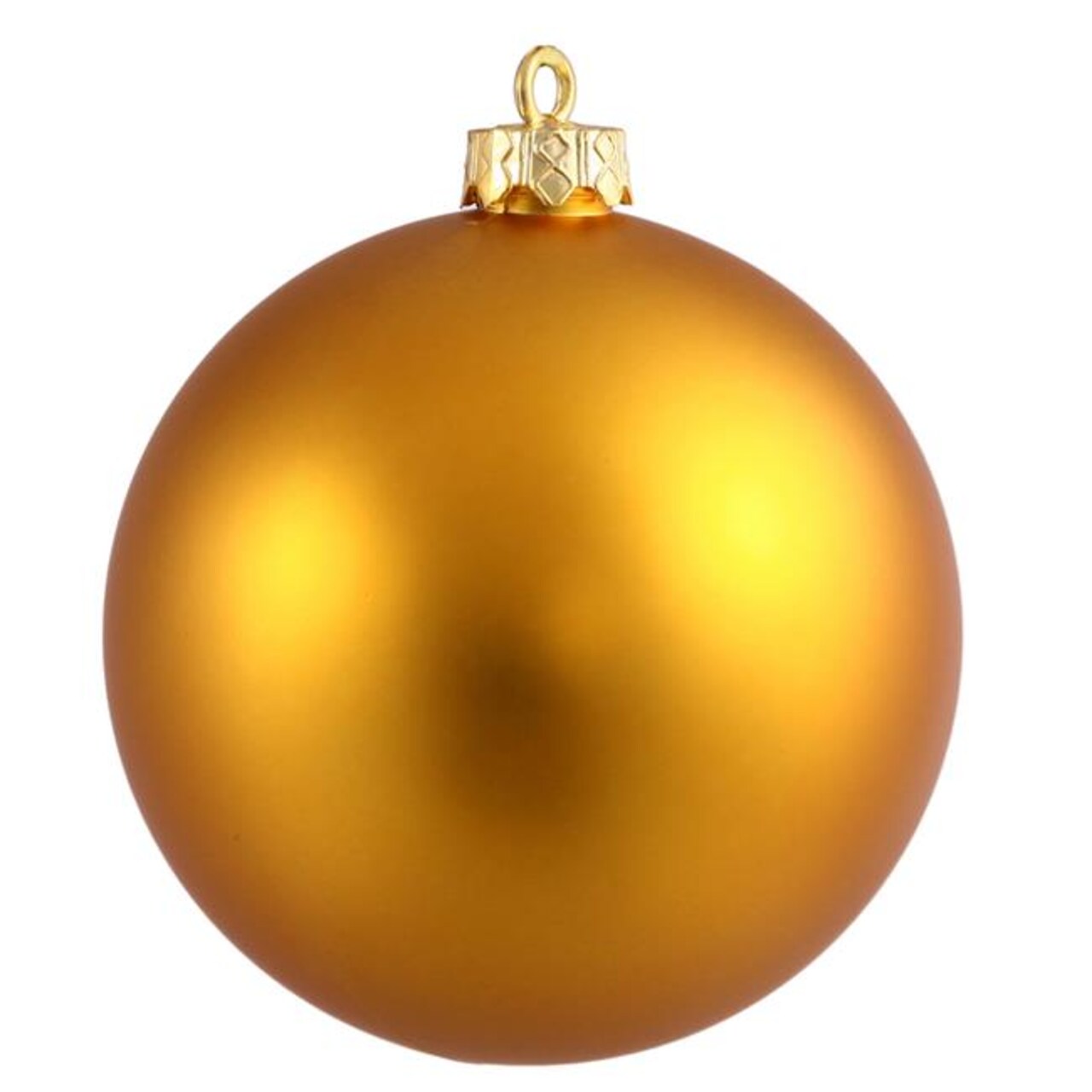 Antique Gold Matte UV Drilled Ball Ornament, 15.75 in.